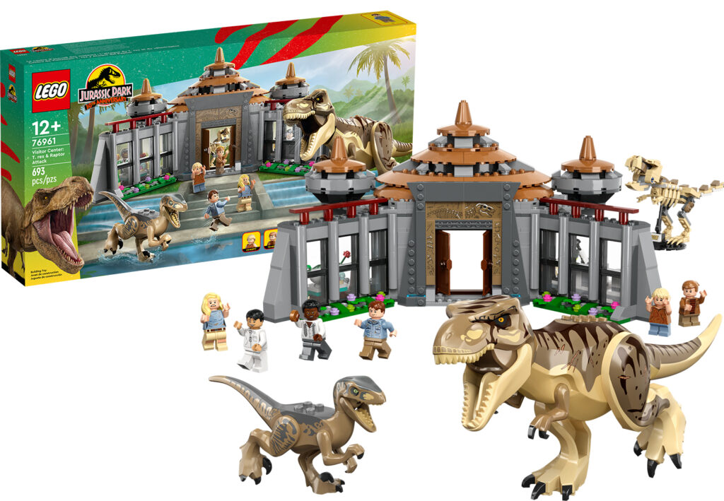 LEGO Jurassic Park Visitor Center: T. rex & Raptor Attack #76961