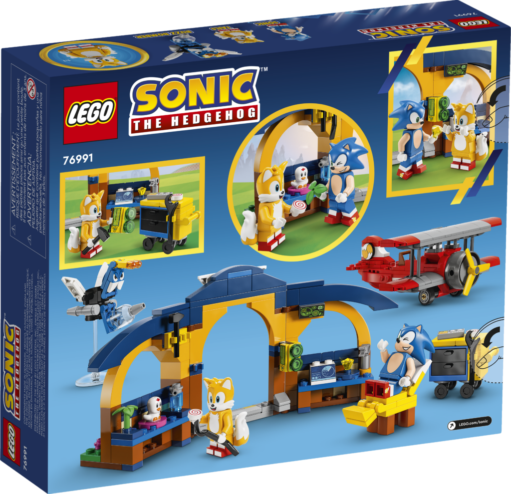 LEGO® Sonic the HedgehogTM Tails’s Workshop and Tornado Plane #76991