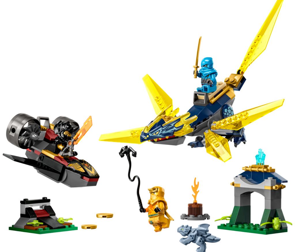 LEGO  NINJAGO Nya and Arin’s Baby Dragon Battle #71798