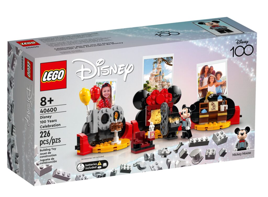 LEGO #40600 Disney 100 Years Celebration set details 