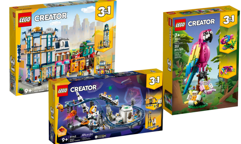 new releases august 2023 LEGO CREATOR 3-1 sets