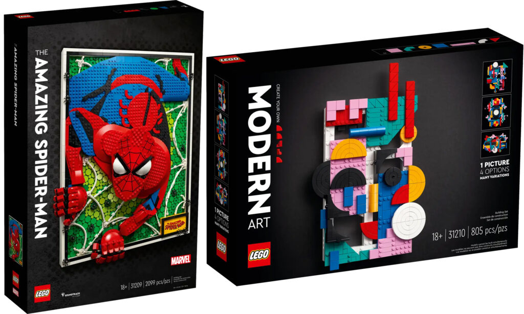 new LEGO Art spiderman August 2023 release