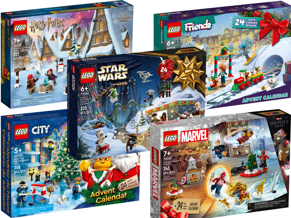 The schools here are just getting started after the long summer holiday, and we are already counting down to Christmas with the new LEGO 2023 Advent Calenders of Harry Potter, StarWars, Marvel, City and Friends. Here is what to look forward to coming 1st September 2023!