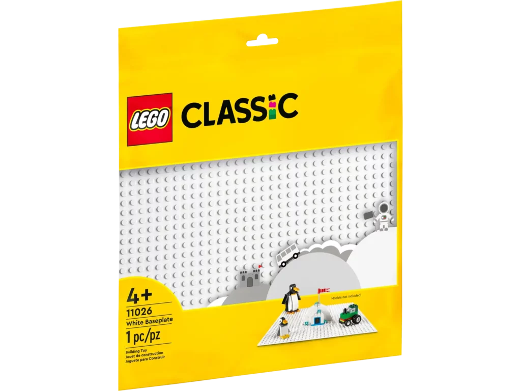 11026 LEGO Classic White Baseplate set details  (2x)