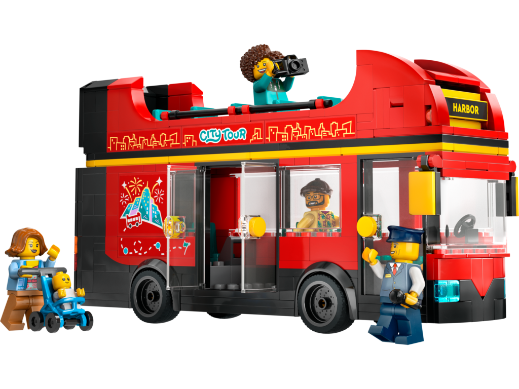 60407 Red Double-Decker Sightseeing Bus