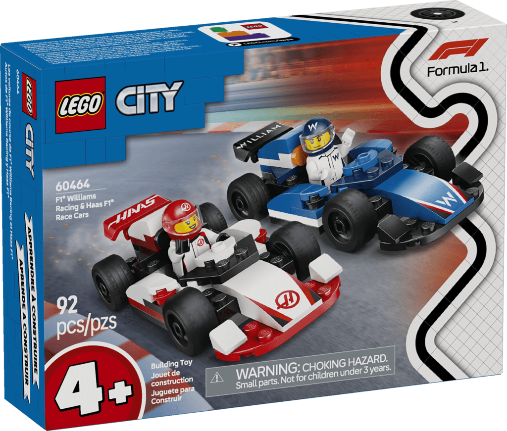 60464 LEGO City F1 Williams Racing & Haas F1 Race Cars